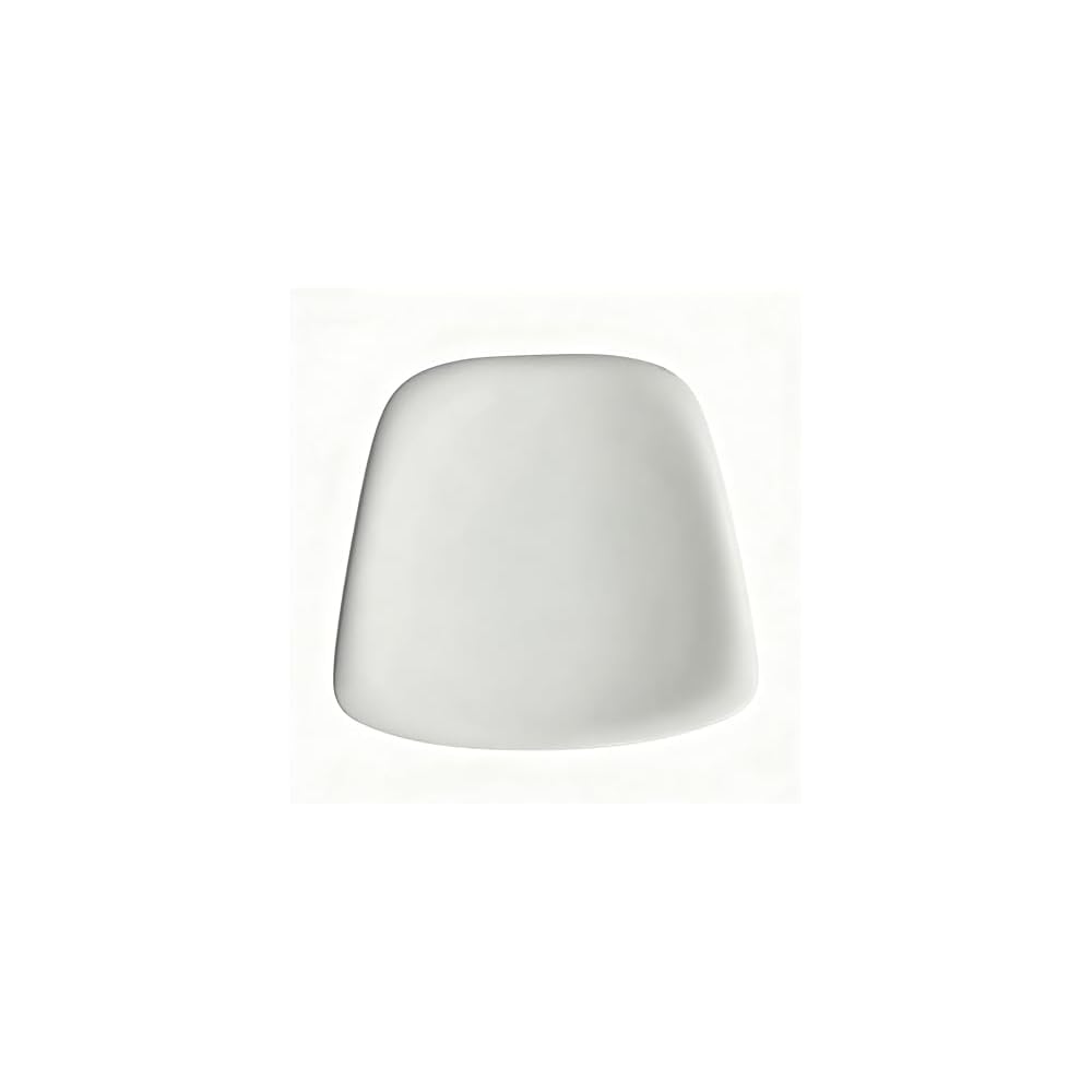 Replacement Seat & Back Cushion for Hans Wegner Style Three-Legged Shell Chair -White Hip Cushion