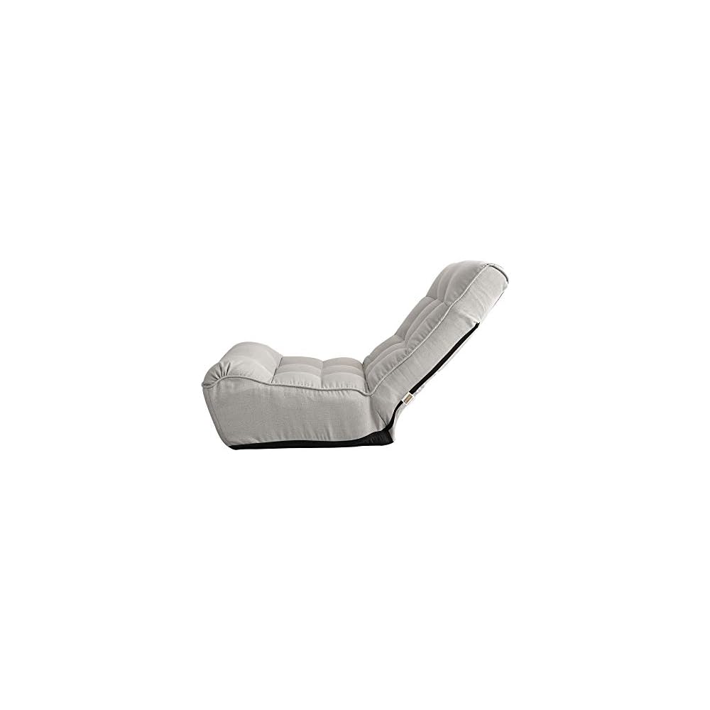 4-Position Adjustable Japanese Floor Recliner Sofa with Built-in Spring – Foldable Lazy Chair for Tatami, Balcony & Bedroom (118 chars)