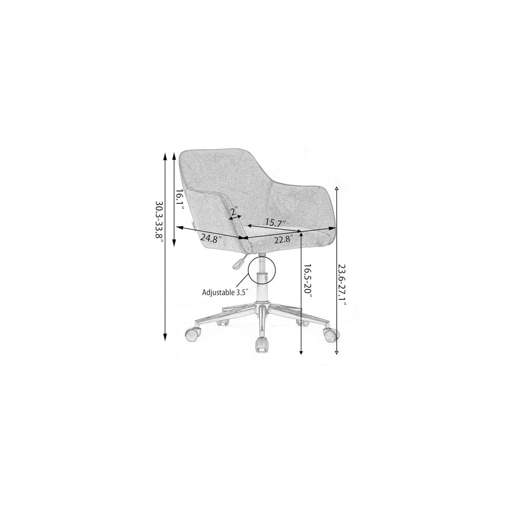 Desk Chair Comfy Simple Modern Home Office Desk Chairs Comfy Comfy Desk Study Chair for Home, Bedrooms, Office, Study, Student