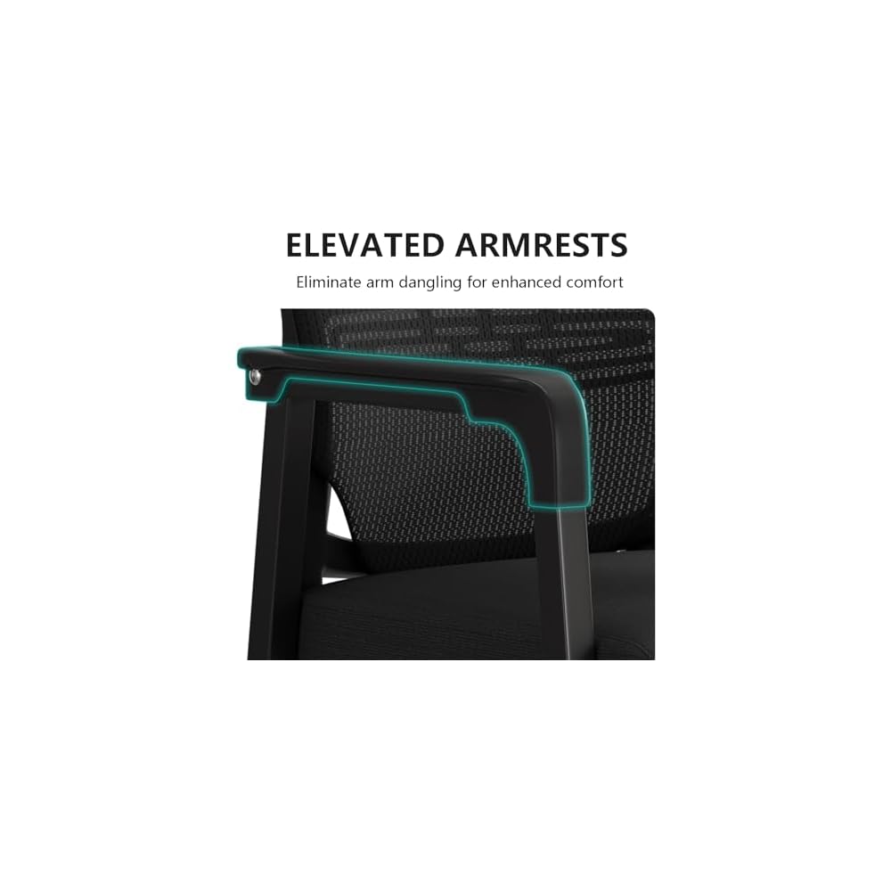Mlaea Living Room Computer Chair, Home Office Desk Chair with Arm Support, Back Mesh Meeting Chair(Size:51 * 51 * 98CM,Color:D)