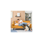72'' Futon Sofa Bed,Convertible Sleeper Couch with Adjustable Backrest,Corduroy Comfortable Double Couple Lounge Chair,With a Pillow and Cup Holder,Ldeal for Small Spaces,Living Rooms (Orange)