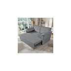 71.7" Convertible Pull Out Sofa Bed Queen Size, 3-in-1 Chenille Loveseat Sofa Couch with Storage, Sleeper Couch for Living Room, Bedroom, Apartment, Office, Small Spaces,Gray