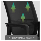 Mlaea Living Room Computer Chair, Home Office Desk Chair with Arm Support, Back Mesh Meeting Chair(Size:51 * 51 * 98CM,Color:D)