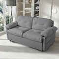 71.7" Convertible Pull Out Sofa Bed Queen Size, 3-in-1 Chenille Loveseat Sofa Couch with Storage, Sleeper Couch for Living Room, Bedroom, Apartment, Office, Small Spaces,Gray
